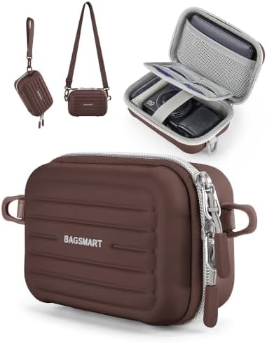 BAGSMART Digital Camera Case, Camera Bag with 2 Carrying Ways, Coffee Brown by BAGSMART