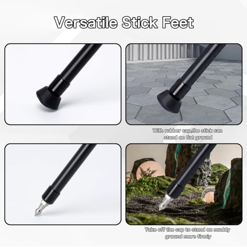 24"-64" Shooting Stick Monopod Hunting Tripod with 360° U Yoke Rest - Image 7