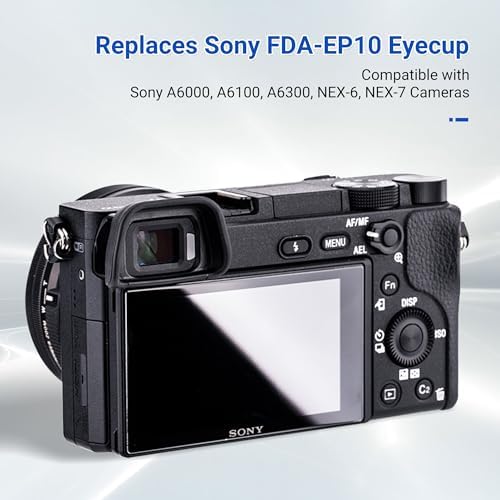 JJC 2-Pack FDA-EP10 Eyecup Eyepiece for Sony A6300 A6100 A6000 Cameras - Image 2