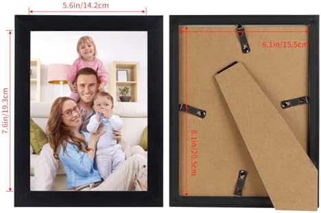 Giftgarden 6x8 Picture Frame Black 6 x 8 Photo Frames Bulk for Wall or Tabletop Display, 12 Pack - Image 2