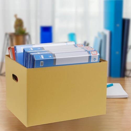 Lineco, Archival Storage Cartons, Acid-Free, 12x15x10 in, Tan, Pack of 5 - Image 5