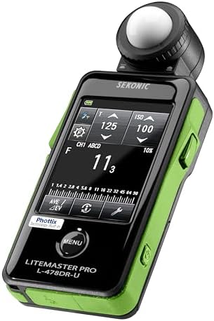 Sekonic LiteMaster Pro L-478DR-U-PX Light Meter for Phottix Strato II, Touchscreen Incident & Reflected Meter with Built-In PX Transmitter, Flash Analyzing & Cine Frame Rate Control - Image 4