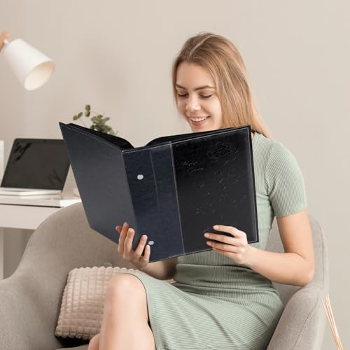Artmag Photo Album 4x6 300 Photos, Extra Large Capacity Leather Cover Wedding Family Photo Albums Holds 300 Horizontal 4x6 Photos(Black) - Image 6