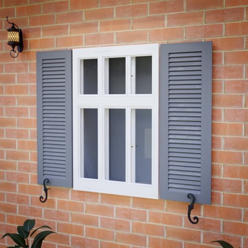 Renovators Supply Manufacturing Decorative S Style Window Shutter Dogs, Cast Aluminum, Rust Resistant Powder Coated, Includes Mounting Screws, 6.5 Inches, Pack of 20 Pairs - Image 4
