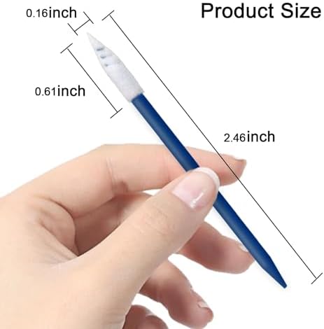 Wellgler's Electronics Cleaning swabs,Sponge tip Detail swabs, lint-Free Foam Swab (200pcs Navy Blue) - Image 2