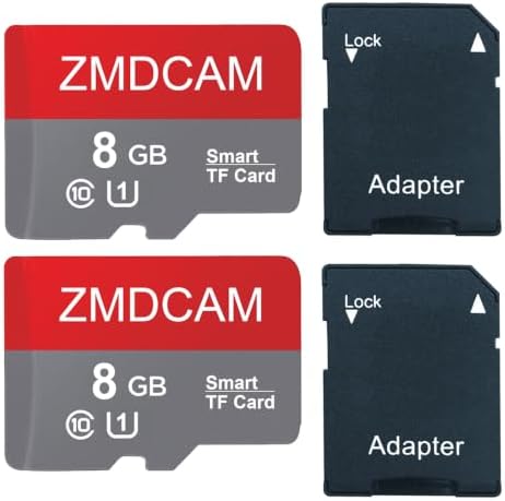 2 Pack 8GB TF Card with Adapter UHS-I U1 Class 10 Memory Card by Unknown