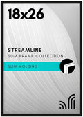 Americanflat 18x26 Poster Frame - Slim Molding - Black by Americanflat