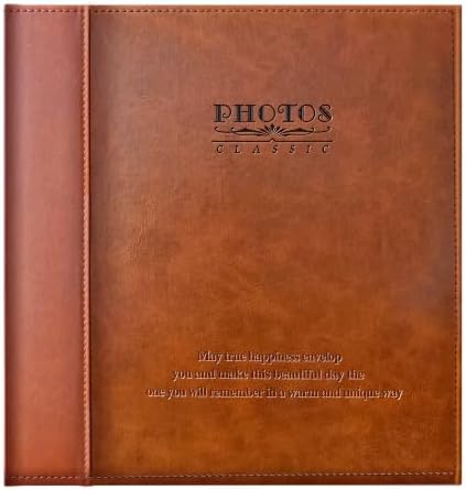 Zoview Brown Large Self-Adhesive Photo Album, PU Leather Cover - Image 7