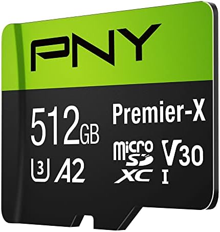 PNY 512GB Premier-X C10 U3 V30 A1 microSDXC Flash Memory Card, UHS-I - Image 2