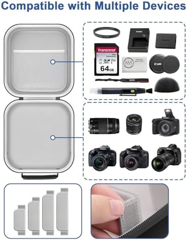 Krypthos Camera Case Compatible with Canon EOS R50, Carrying Bag (Black) - Image 4