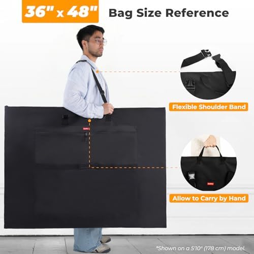 Nicpro Light Weight Art Portfolio Bag, 36x48” Waterproof Art Portfolio Case - Image 2