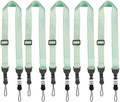 FIEIL 5 Pack Nylon iPad Strap, Adjustable Camera Neck Strap, Comfortable Shoulder Strap for iPad, Cellphone Tablet, Camera, Laptop, Binocular, Luggage Bag(Mint Green Universal Neck Lanyard) by FIEIL
