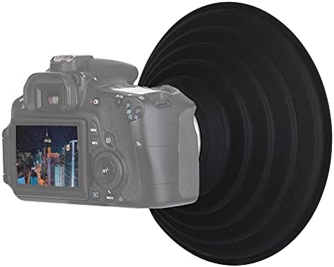 Easy Hood Lens Hood for Nikon Canon Pentax Sony Camera Lens, Ultimate Anti-Glass Anti-Reflective Silicone Rubber Collapsible Len Hood Take Reflection-Free Photos Video (50mm) by EasyHood