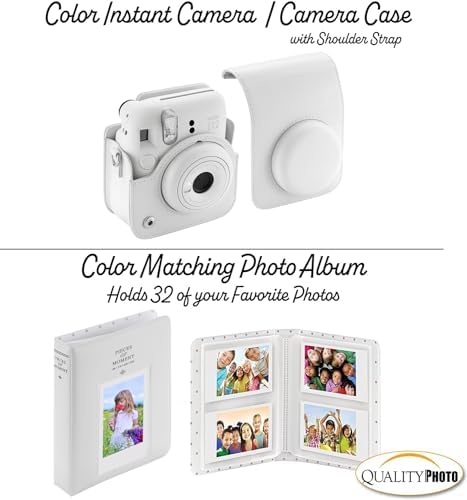 Fujifilm Instax Mini 12 Instant Camera with Case, Decoration Stickers, Frames, Photo Album and More Accessory kit (Clay White) - Image 4