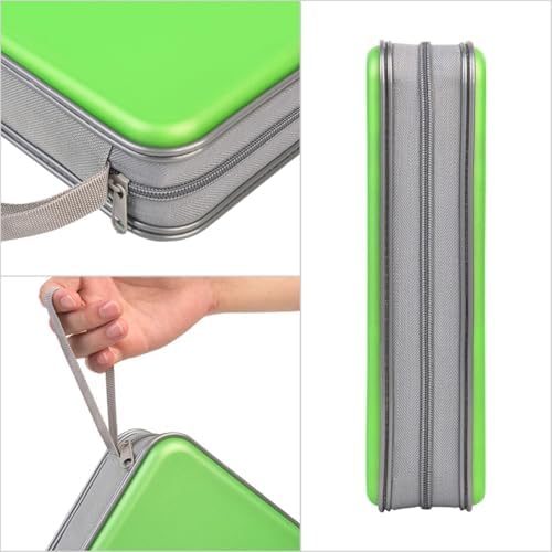 alavisxf xx CD Case, 96 Capacity Hard Plastic Organizer Wallet for Car - Image 2