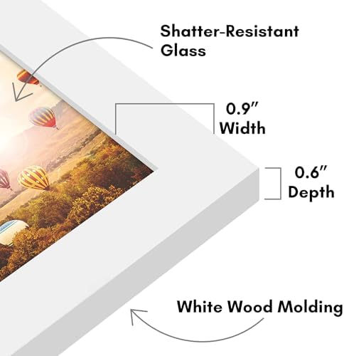 Americanflat 4x6 Picture Frame - Engineered Wood - White - Image 3