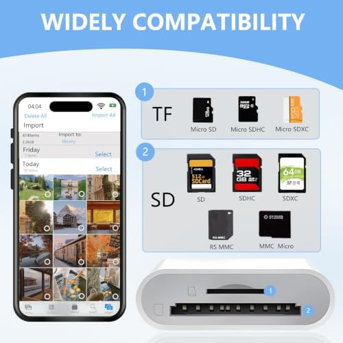 Dual Slots USB C SD Card Reader, Trail Camera Viewer Adapter - Image 4