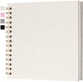 10x10 Inch Scrapbook DIY Photo Album, 20 Sheets (40 Pages), Beige by Hiwhy