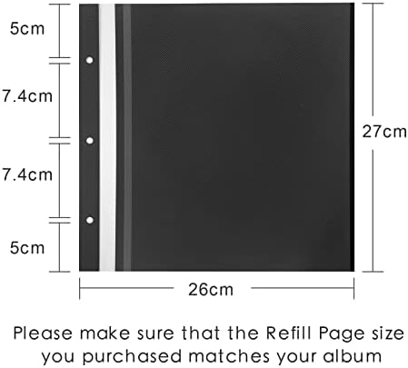 Spbapr Photo Album Self Adhesive Scrapbook Refill Pages for 11x10.6inch Photo Album - Image 2