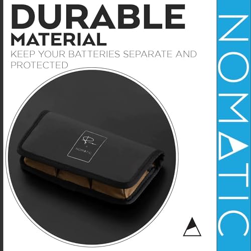 NOMATIC McKinnon Battery Case - DSLR Camera Battery Holder Organizer with Magnetic Closure for 3 Batteries (Pack of 2) - Image 6