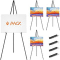 Easel Stand for Display, Aredy 63" Portable Painting Easel, Lightweight Metal Easels for Painting Canvas, Wedding Sign (4 Pack) by Aredy
