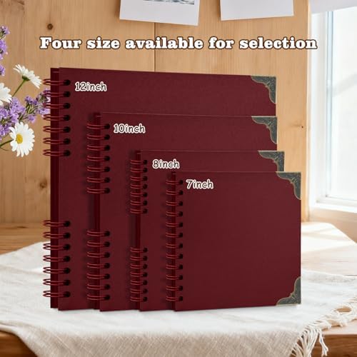 Scrapbook Album 7x7 Inch - Hardcover Kraft Paper Photo Album with 40 Pages, Memory Book for Wedding, Anniversary, Family, Christmas, Baby Shower, Ideal for Preserving Precious Moments - Image 2