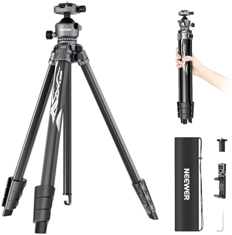 NEEWER LITETRIP LT07 61" Aluminum Travel Tripod for Camera by Neewer