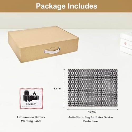 Cardboard Shipping Box with Foam & Anti-Static Bag, UN3481 Label, Secure Mailer Box, 17 x 12 x 4 inch - Protective Packing Case for Laptop Electronics Gun Crafts Tools Drones Camera - Image 2
