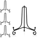 Artliving Plate Stands for Display, 8 Inch Black Iron Easel Plate Display Photo Holder Stand, Displays Picture Frames, Decorative Plates, Tablets and Art (4 pack) by Artliving