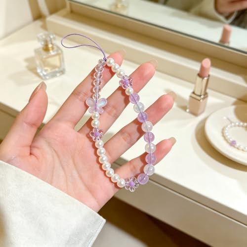 Phone Charm Beaded Camera Wrist Strap Cute Chain Lanyard Wristlet - Image 7