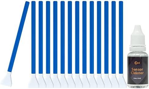 UES APS-C Camera Sensor Cleaning Kit (14 x 16mm Swabs + 15ml Solution) by UES