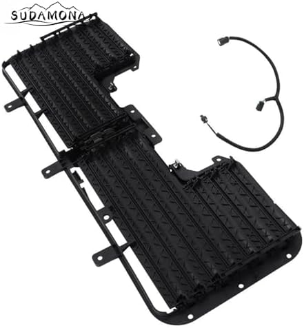 Front Radiator Active Grille Shutter Control Assembly w/Motor Fit For 2017 2018 2019 Chevrolet Silverado 1500/GMC Sierra 1500,Factory Style,Black - Image 5