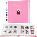 Instax Mini Photo Album with Writing Space, 168 Pockets, Pink by Unknown