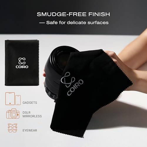 C Coiro Camera Lens Cleaning Kit 3in 1– Lens Cleaner Spray 100ml, Soft Brush & Microfiber Cloth – DSLR, Mirrorless Camera Cleaner Compatible for Canon, Nikon, Sony - Image 5
