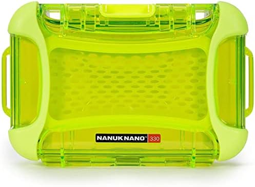 Nanuk 330-0002 Nano Series Waterproof Large Hard Case for Phones, Cameras and Electronics (Lime) by NANUK