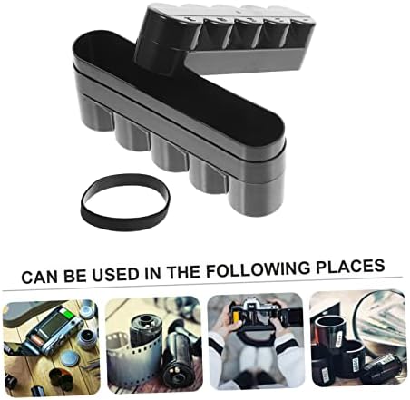 Black Plastic Film Storage Case for 5 Rolls Protective Cover - Image 4