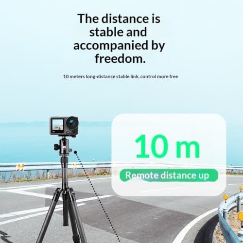 Bluetooth Remote Control for DJI Osmo Action 6/Osmo Action 5 Pro/Action 4/DJI OSM0 360 Cameras, Wireless 10M Remote Control Range Smart Action Accessories (Black) - Image 4