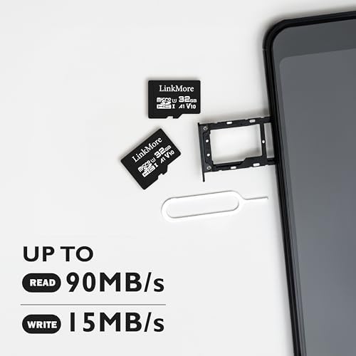 LinkMore 32GB (5-Pack) Micro SD Card, XV11 microSDHC, A1 U1 V10, 90MB/s - Image 2