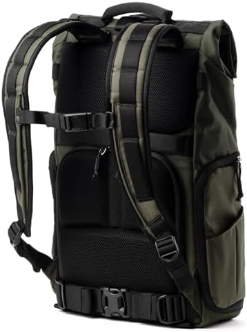 Think Tank FocusPoint 30L RollTop Camera Backpack - Greenway: Expandable Travel & Camera Backpack with Laptop Sleeve, Quick Side and Back Access, Rain Cover – Versatile Photography & Travel Bag - Image 6