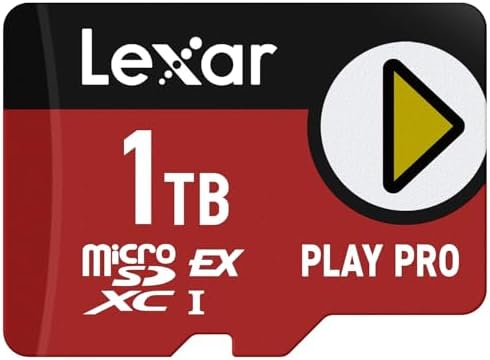 Lexar 1TB Play PRO Micro SD Express Card, 900MB/s Read, 4K, V30, UHS-I by Lexar
