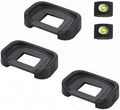 EF Camera Eyecup with Hot Shoe Bubble Level for Canon EOS Rebel T7 T6 T5 T100 4000D 3000D - Soft Rubber Viewfinder Eyepiece to Block Glare for Outdoor Shooting (3 Eyecups + 2 Levels) by Unknown