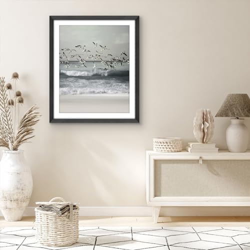 Americanflat 28x34 Poster Frame - Matted to 24x30 - Black - Image 5