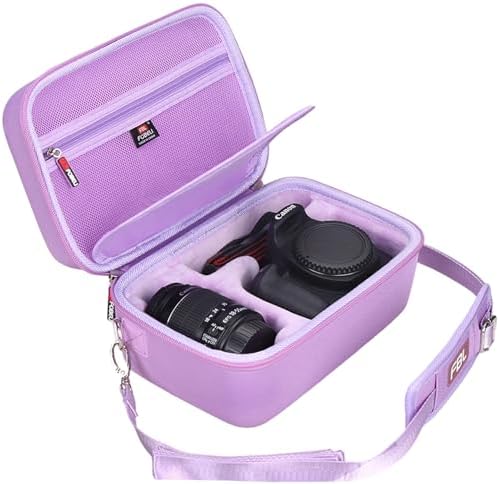 FBLFOBELI EVA Camera Case for Canon EOS Rebel T7/T8i/T5/R50/R100 by FBLFOBELIHardCarryingCase