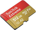 SanDisk 512GB Extreme microSDXC UHS-I Memory Card with Adapter - Up to 160MB/s, C10, U3, V30, 4K, A2, Micro SD - SDSQXA1-512G-GN6MA by Unknown