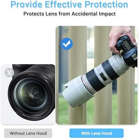 ET-87 Lens Hood Shade for Canon EF 70-200mm f/2.8L is III II USM - White - Image 5