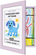 Americanflat 8.5x11 Changeable Kids Art Frame - Lilac by Americanflat