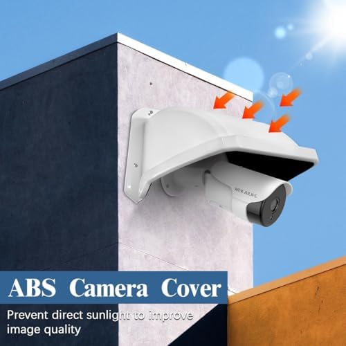 Universal Security Camera Cover Shield Sun Rain, Waterproof Protective Roof - Image 5