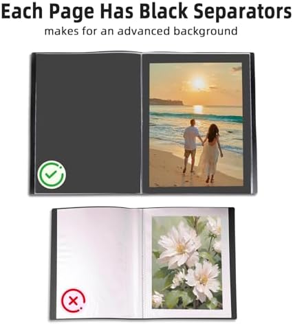 Large 13"x19" Art Portfolio Heavy Duty Binder with Plastic Sleeves, Portfolio Folder with 30 Clear Sheet Protectors, Display 60 Pages, Poster Binder， (medium（13x19in）) - Image 6