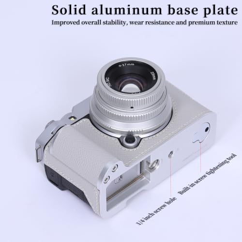 Camera Genuine Leather Half Case ，Compatible with FUJIFILM X-M5 XM5 - Image 6