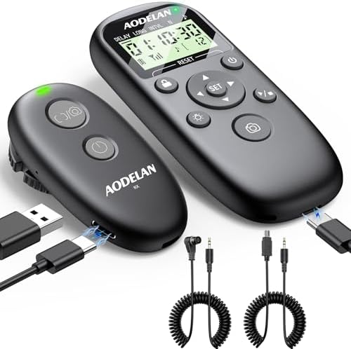 AODELAN Rechargeable Camera Timer Intervalometer Remote Control for Nikon by AODELAN